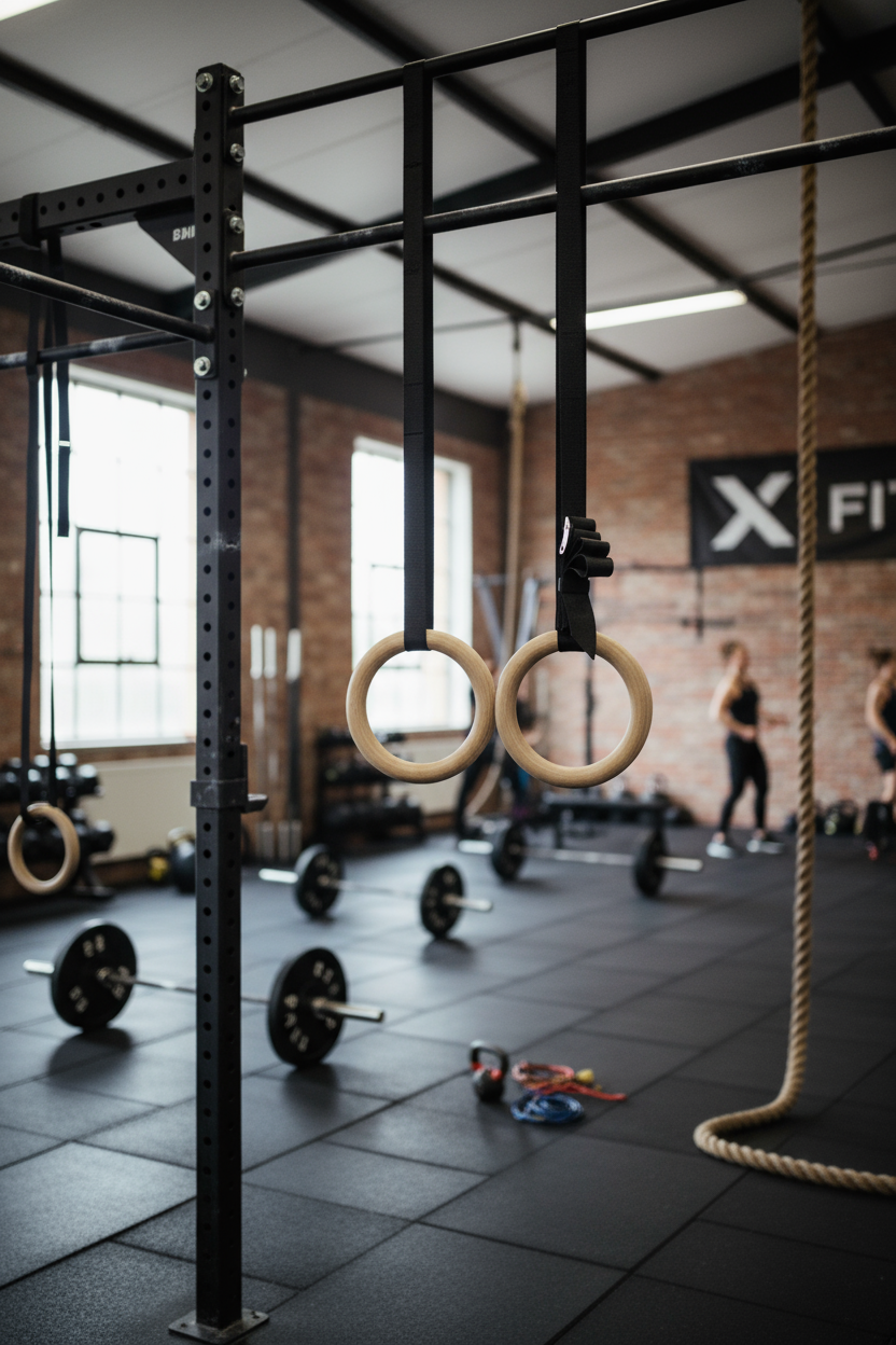 Gymnastik-Ringe aus Holz (Paar) – Bild 3