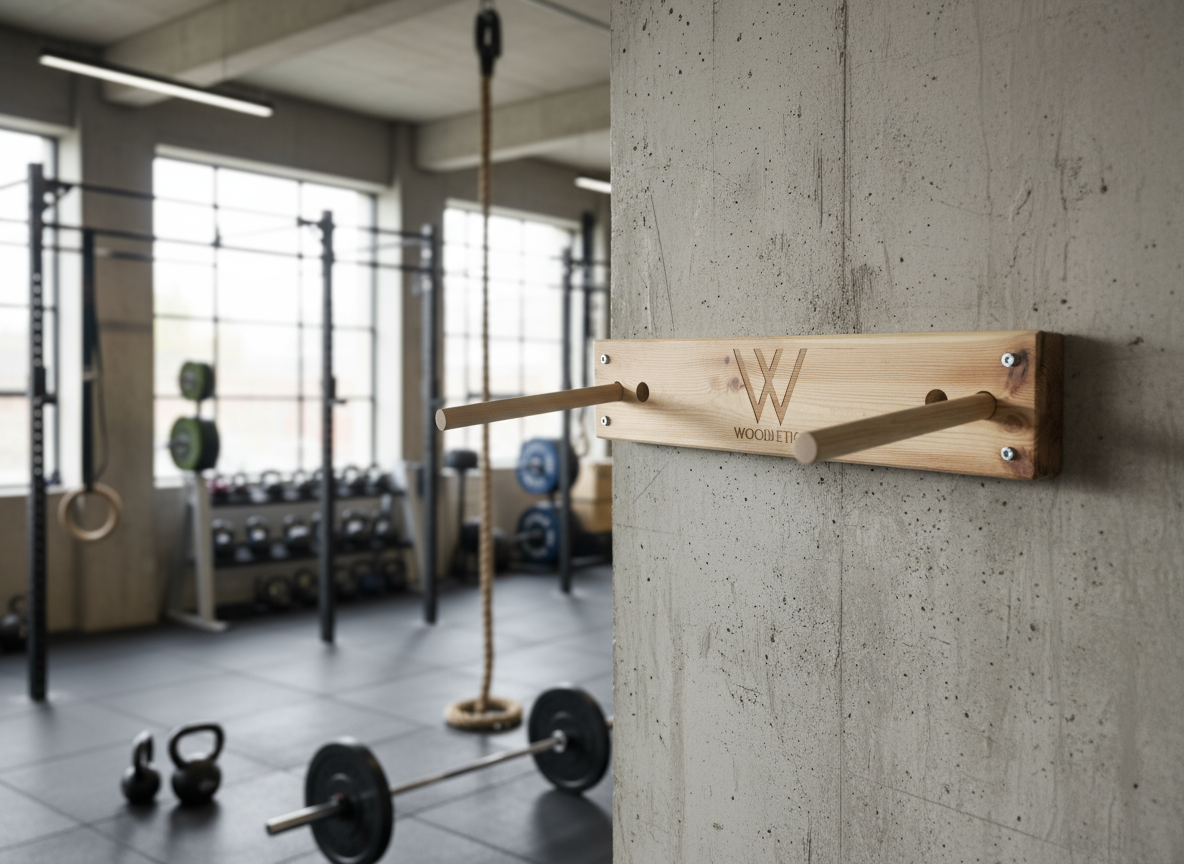 Dip Barren aus Holz zur Wandmontage