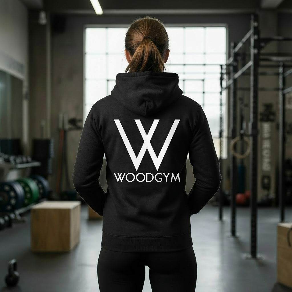 WoodGym - Womens Organic Boxcut Hoodie - Image 2
