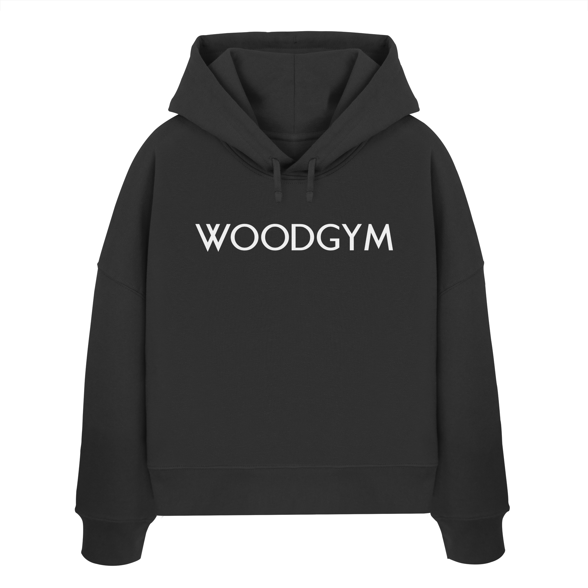 WoodGym - Womens Organic Boxcut Hoodie - Image 3