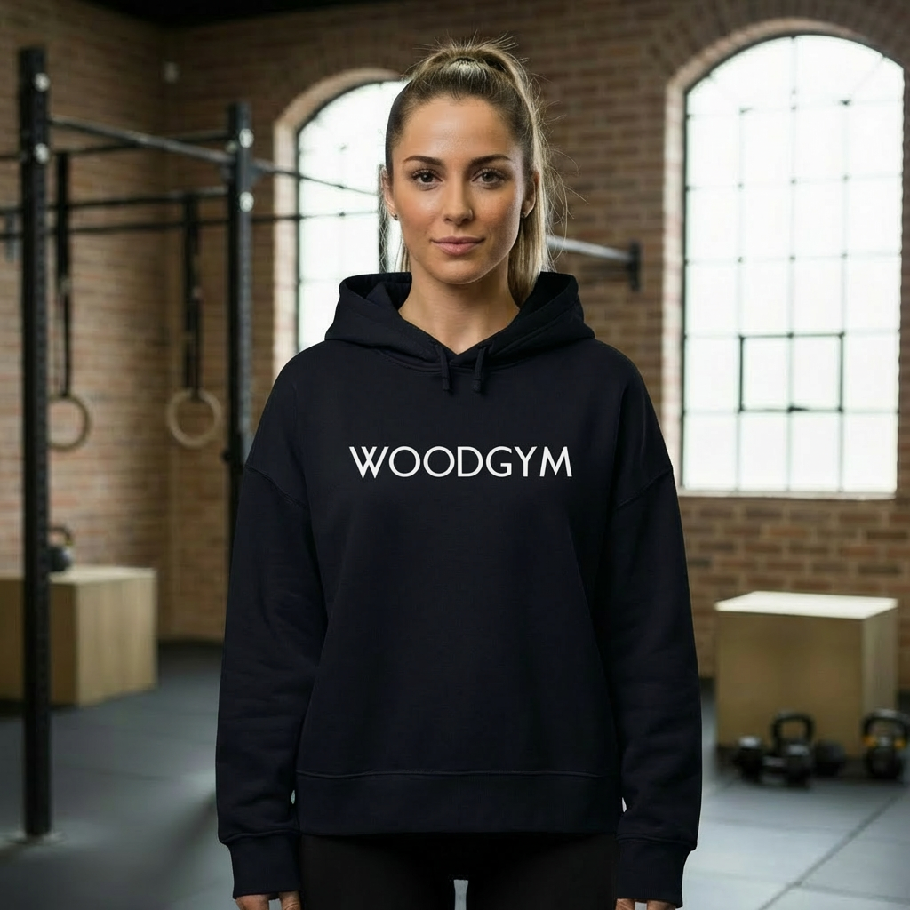 WoodGym - Womens Organic Boxcut Hoodie