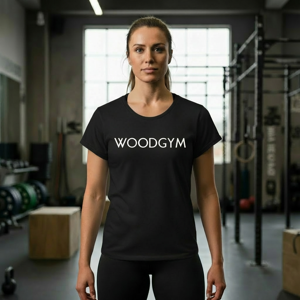 WoodGym - Womens Roll-Up T-Shirt - Image 2
